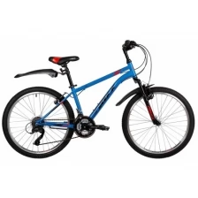 Подростковый велосипед FOXX 24" Aztec синий, размер 14" 24SHV.Aztec.14BL2